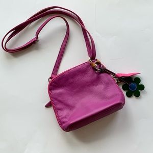 Girls Purple Italian Leather Purse